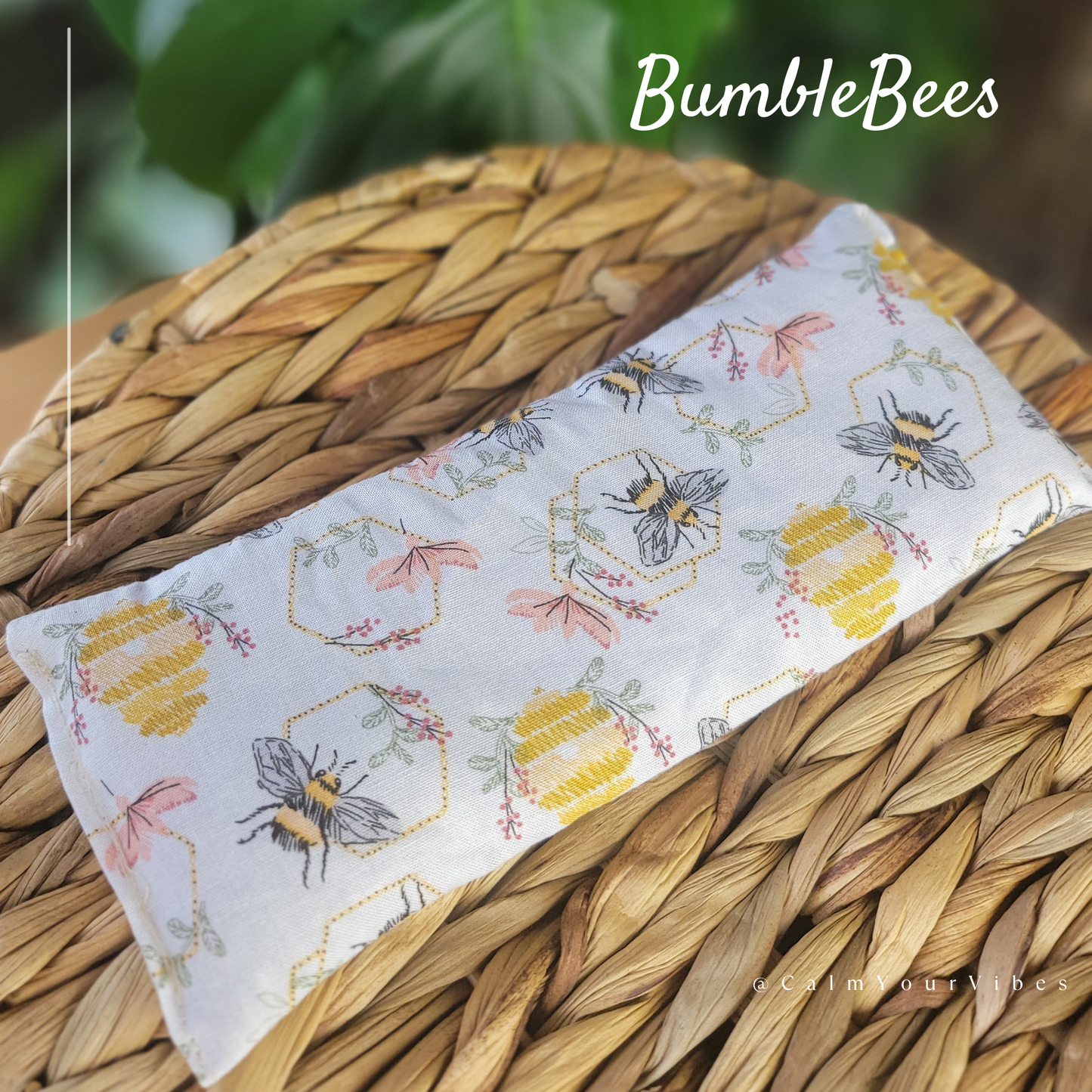 Heart Shaped Eye Pillow - Heatable aromatherapy Lavender, Peppermint or Unscented